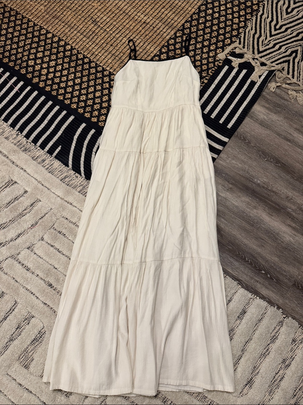 a new day Maxi Tiered Dress in White Size Medium Like New